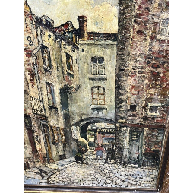 Modern Paris, 1936, Large Oil on Canvas, Framed For Sale - Image 3 of 11