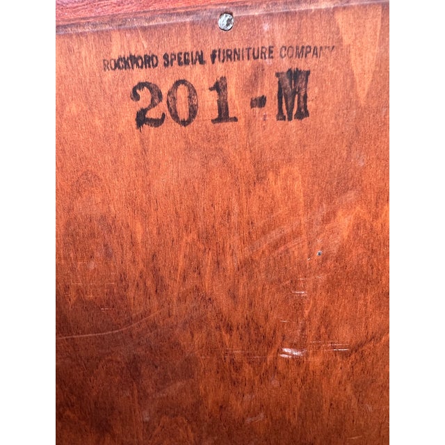 Vintage Record Cabinet on Wheels For Sale - Image 9 of 10