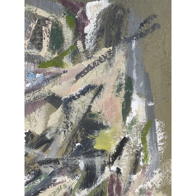 Mid-Century Modern 1980s James Brewer Original Abstract For Sale - Image 3 of 6