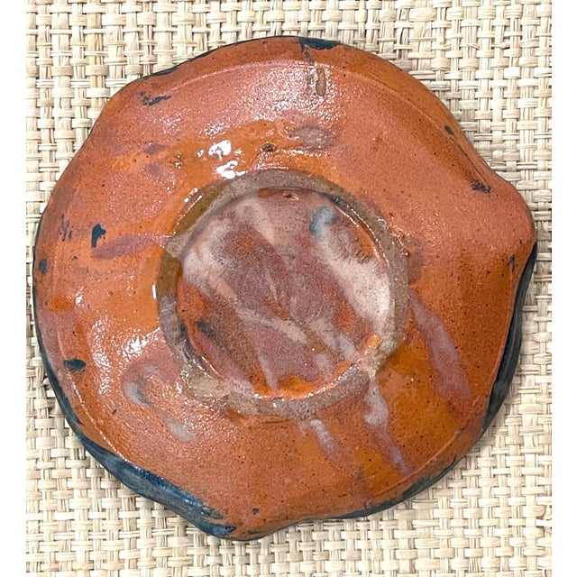 Late 20th Century Vintage Italian Terracotta Glazed Fish Vide Poche For Sale - Image 5 of 6