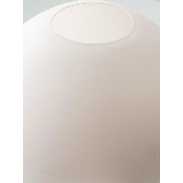 Blue Mid-Century Modern Ceramic and Opaline Glass Table Lamp by Jaap Ravelli, 1950s For Sale - Image 8 of 12