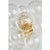 Modern Julie Neill for Visual Comfort Signature Talia Medium Sconce in Gild with Clear Swirled Glass For Sale - Image 3 of 12