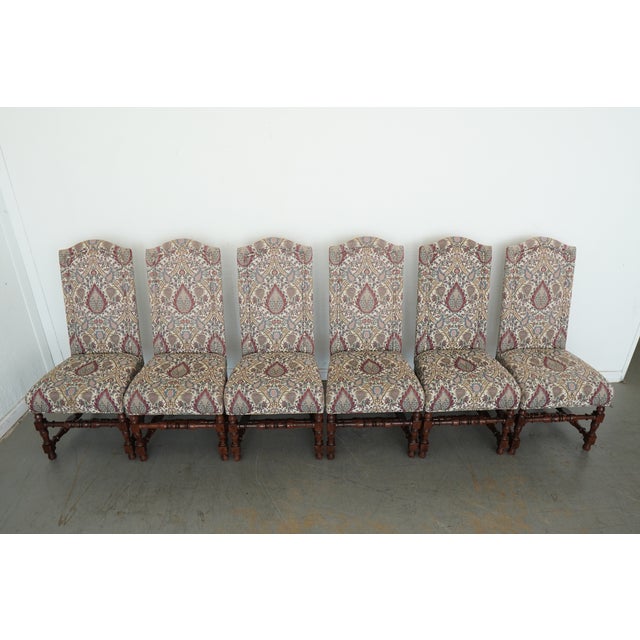 Henredon Vintage Henredon Jacobean Dining Chairs (Set of 6) For Sale - Image 4 of 18