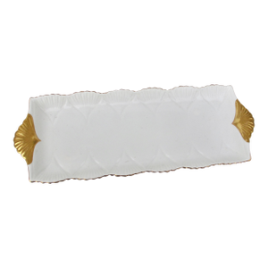 1940s Shelley Porcelain and Gold Gilt Tray