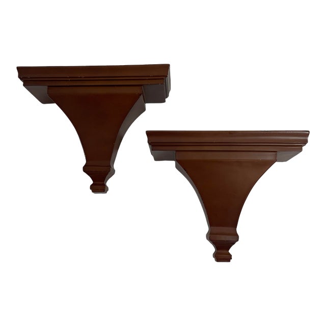 Late 20th Century Vintage Kensington Row Wall Shelf Brackets Corbels For Sale