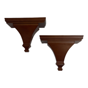 Late 20th Century Vintage Kensington Row Wall Shelf Brackets Corbels