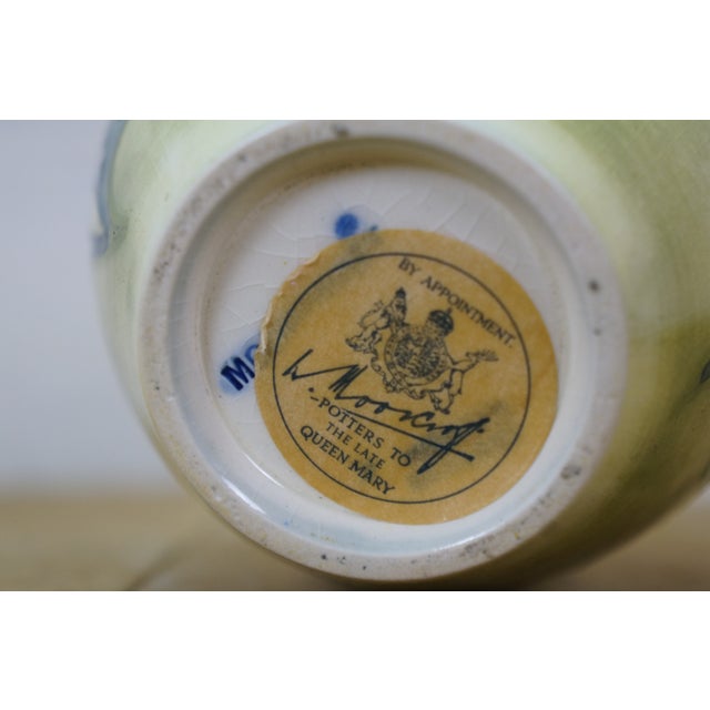 Mid Century British Walter Moorcroft Hibiscus Flower Baluster Bud Vase 5" For Sale - Image 9 of 13