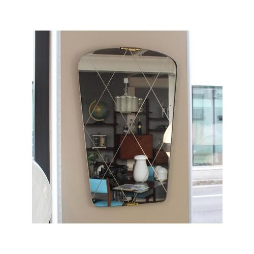 Mid-Century Modern Mirror, 1950s For Sale - Image 3 of 8
