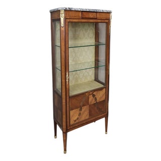 Louis XVI Mahogany Display Cabinet, 20th Century For Sale