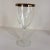 Mid-Century Modern Vintage Crystal Gold Banded Rim Water Glasses - Set of 4 For Sale - Image 3 of 13