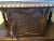 Copper Early 20th C. English Stone Marble Table Carved Tiger Oak For Sale - Image 8 of 9