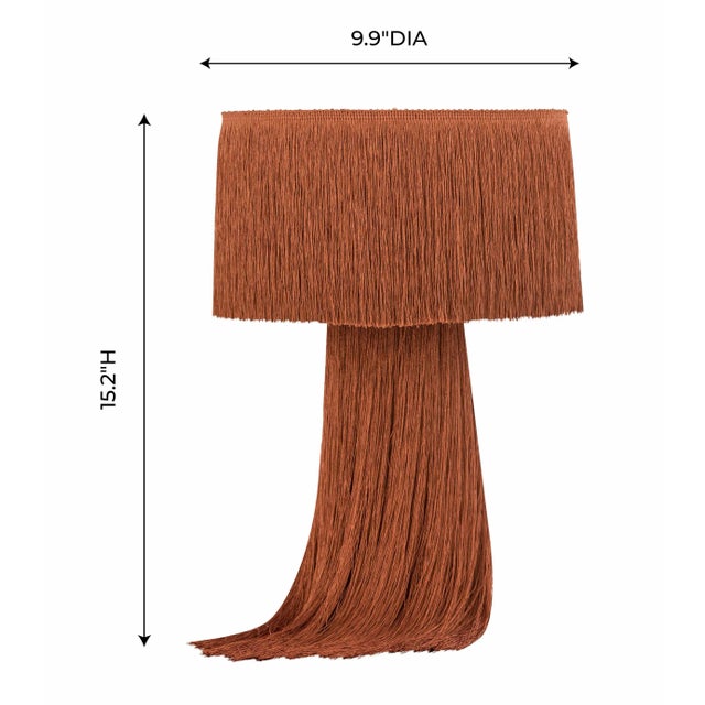 Atolla Brick Tassel Table Lamp For Sale In Los Angeles - Image 6 of 8