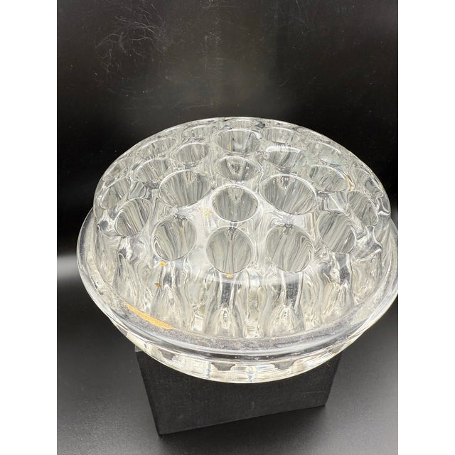 37 Hole Antique Glass Flower Frog For Sale - Image 10 of 12