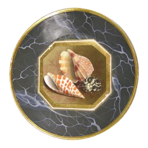 1805 Worcester Porcelain Flight Barr Conchological Sea Shell Decorated Saucer Plate