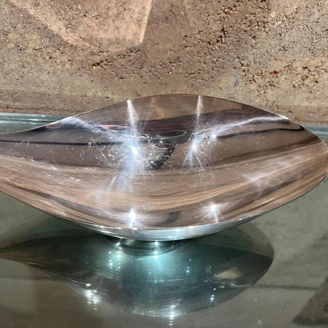 1950s John Prip Silverplated Sculptural Teardrop Dish Reed & Barton 65 For Sale - Image 10 of 13