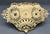 Antique Double Inkwell Ornate Brass Figural Lion Head Beast Mythical Scroll For Sale - Image 10 of 16