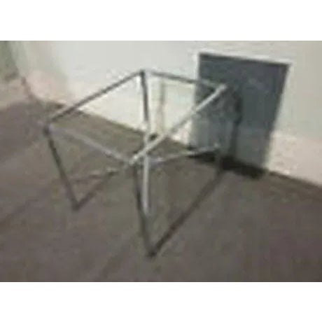 Hollywood Regency Chrome & Smoked Glass Side Table For Sale - Image 10 of 11