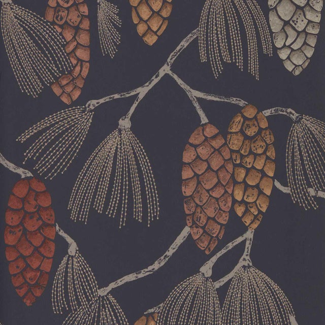 Harlequin Epitome Wallpaper in Copper/Gold/Sepia For Sale