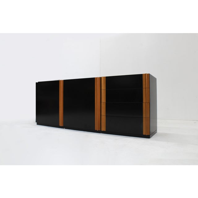 Vintage Sideboard in Wood and Marble, 1970s For Sale - Image 6 of 11