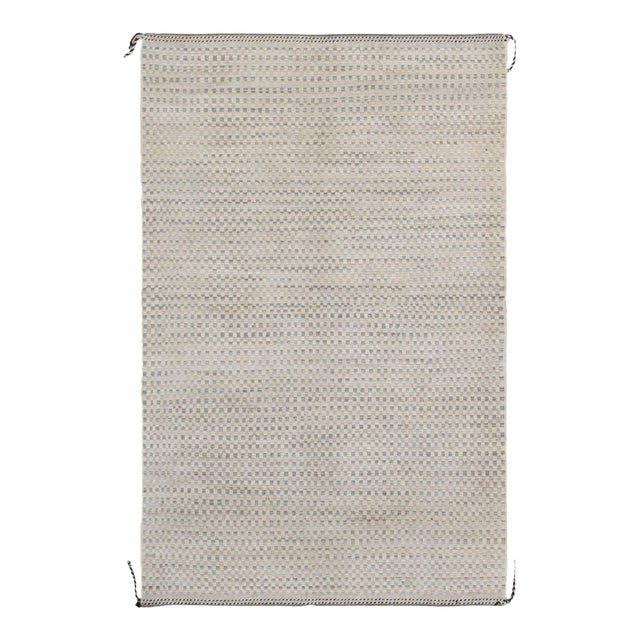 Blue & Green Modern Wool Rug For Sale