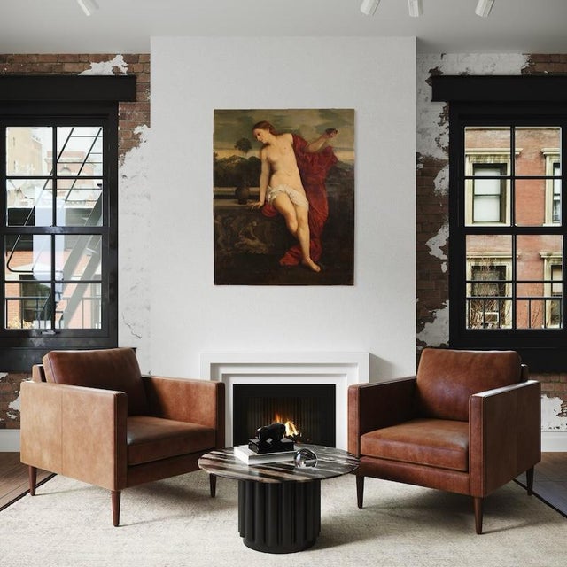 Italian Artist, Sacred Love, Nude, 1830, Oil on Canvas For Sale - Image 15 of 16