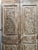 Antique Hand-Carved Floral Barn Doors With Iron Studs – Rustic Hinged or Sliding Double Doors 80x39 For Sale - Image 4 of 4