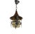 French Pendant Light in Iron, Copper and Glass, 1900s For Sale - Image 3 of 5
