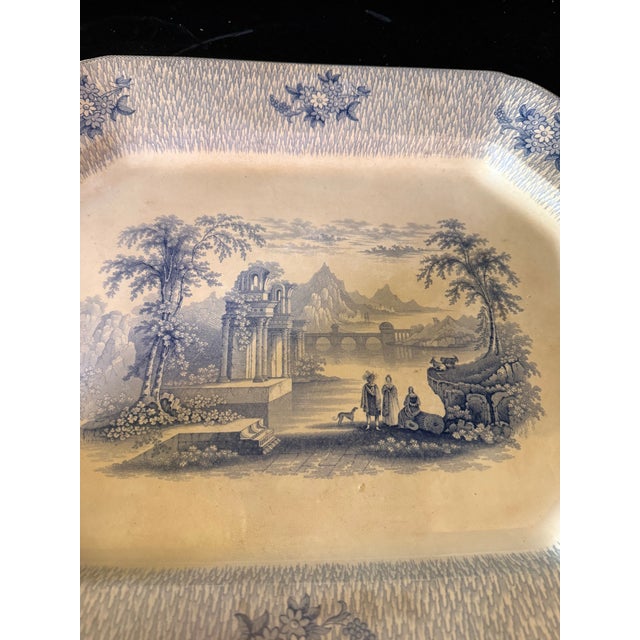 Ceramic Mid 19th Century Corinth Ironstone Extra Large Platter by James Edwards For Sale - Image 7 of 12