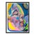 Contemporary colorful figurative painting by Houston-based artist Moisés Villafuerte. The work features a close up view of...