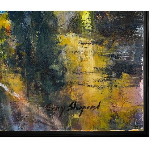 Up for sale is a breathtaking, authentic original oil on board painting by the highly regarded American contemporary...