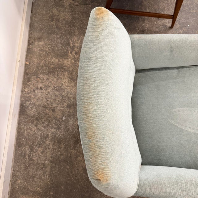 Blue Pair of Mid-Century Modern Atomic Style Lounge Chairs For Sale - Image 8 of 12