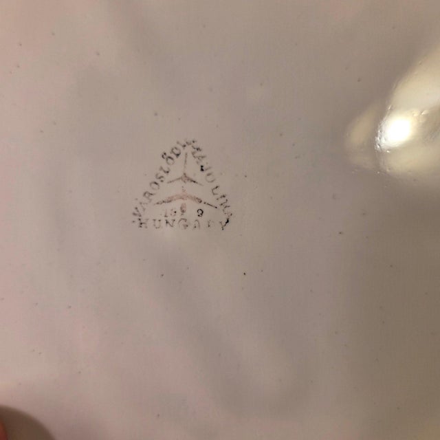 Vintage Varoslodi Majolica Hungary Hand-Painted Folk Art Set - 11 Piece For Sale - Image 13 of 15