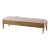 Oak Parquetry Upholstered Bench - Light Oak For Sale