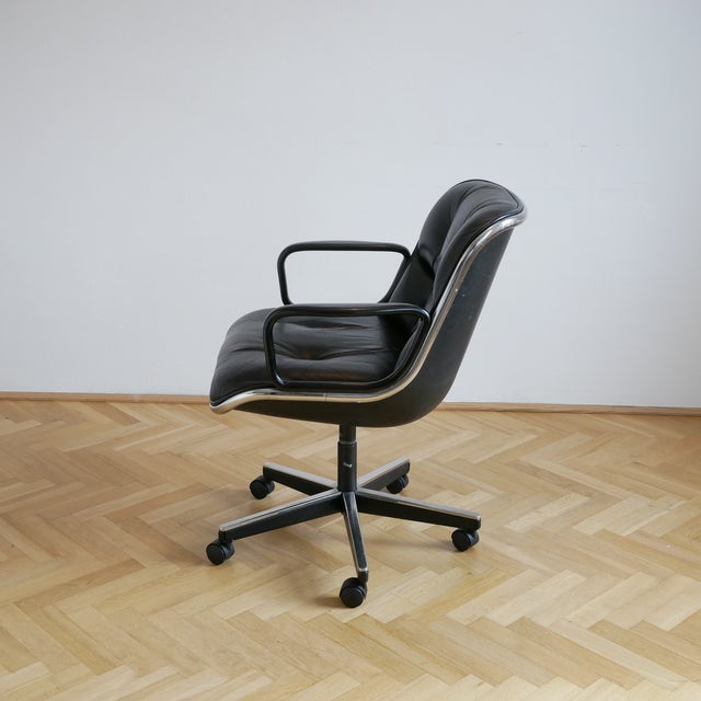Black Chair by Charles Pollock for Knoll Inc / Knoll International For Sale - Image 5 of 12