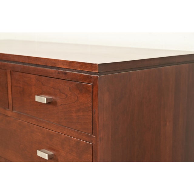 Stickley Modern Arts & Crafts Shaker Cherry Wood Six-Drawer Dresser or Chest of Drawers For Sale - Image 12 of 17