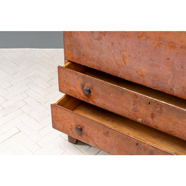 Antique Vermont Grain Painted Blanket Chest For Sale - Image 10 of 18