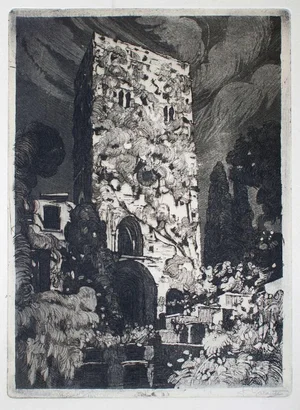Ravello - Original Etching by Nicola Galante - 1930 ca. 1930 ca.