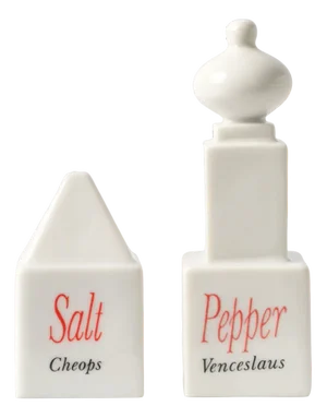 Monumenti Salt and Pepper Shakers by Matteo Thun for Arzberg, 1980s, Set of 2