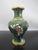 Metal Miniature Chinese Green Flower Gilt Cloisonne Vase Pair For Sale - Image 7 of 10