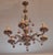 Vintage Six-Arm Chandelier in Gilt Brass For Sale - Image 10 of 10