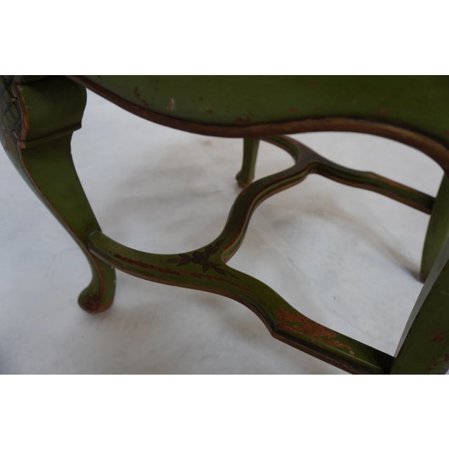 Late 19th Century Green Painted Chair With Beautiful Needlepoint Seat For Sale - Image 16 of 16