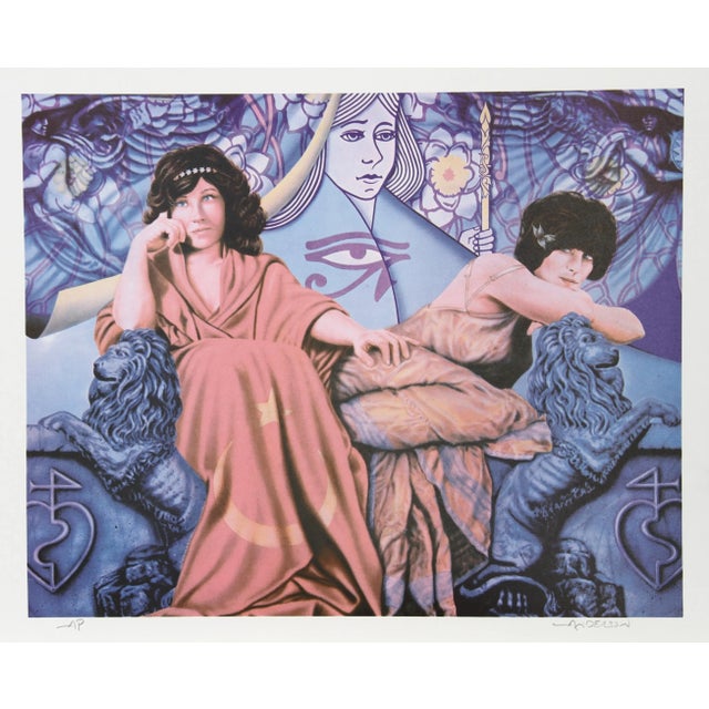 Contemporary Robert Anderson, Judgement of the Moon & Stars, Lithograph For Sale - Image 3 of 3