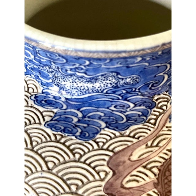 Large Japanese Ceramic Vase by Makuzu Kozan Meiji Period For Sale In Atlanta - Image 6 of 18