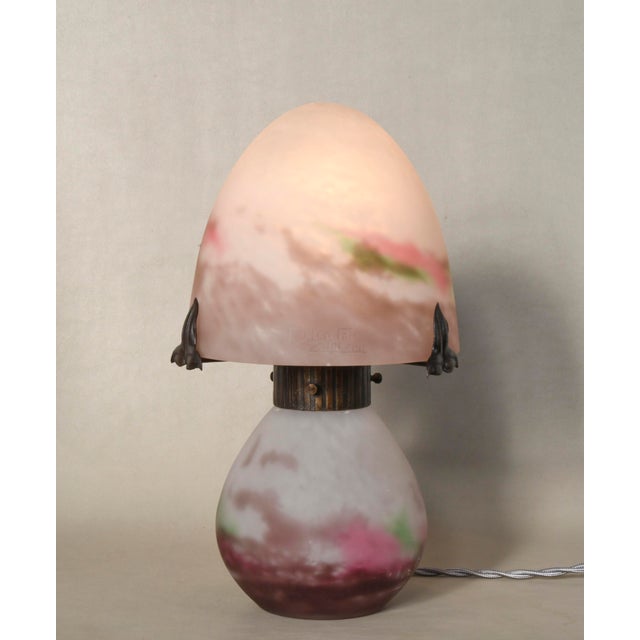 Art Deco French Art Deco Mushroom Table Lamp by Muller Freres - 1920s France For Sale - Image 3 of 9