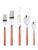 Contemporary Mepra Fantasia 20-Piece Flatware Set, New Coral For Sale - Image 3 of 3