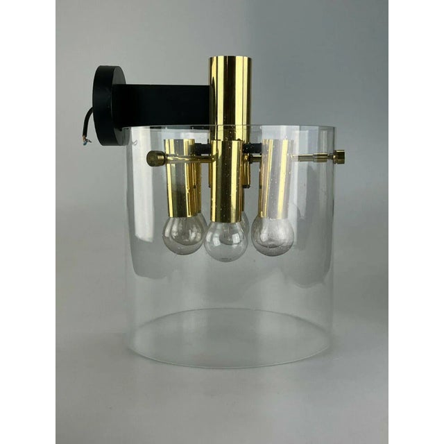 Gold Large Mid-Century Space Age Wall Lamp from Limburg For Sale - Image 8 of 11