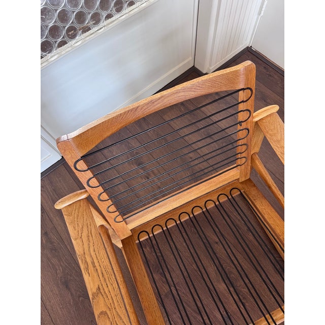 Mid-Century Modern Danish Easy Chair in Oak by Finn Juhl for France & Søn, 1950s For Sale - Image 17 of 18