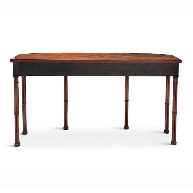 Brown George III Style Mahogany Sideboard Serving Table by Burton-Ching For Sale - Image 8 of 8