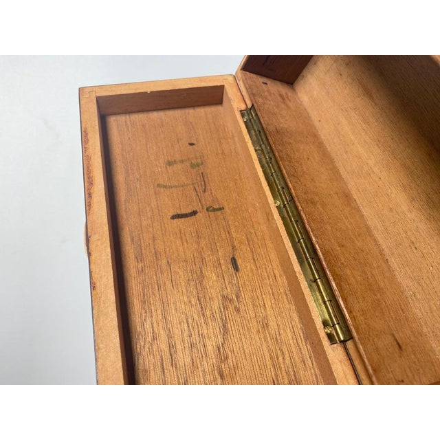 Wood Ebony Macassar Box in Brown Color, France, 1930s For Sale - Image 7 of 8