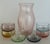 New Murano blown glass vase and six glasses / small vases made in Italy in the 1990's by V. Nason & C. Created by master...
